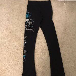 Girls ice skating leggings size XS